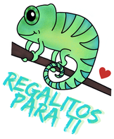 Regalitos Para Ti JW Gift Shop Illustrated Chameleon Logo
