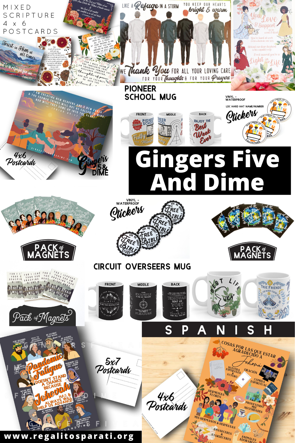 Gingers Five And Dime - Beautiful Encouraging Scriptural Gifts