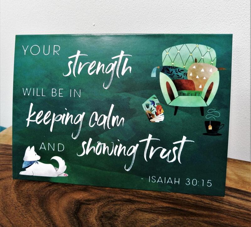 2021 Year Text Gifts JW Greetings Card Isaiah 30:15 Scripture Encouragment