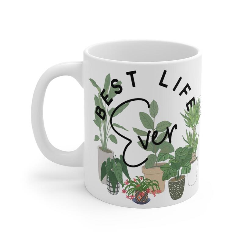 Best Life Ever Plant Mug English & Spanish JW Gifts by Gingers Five & Dime