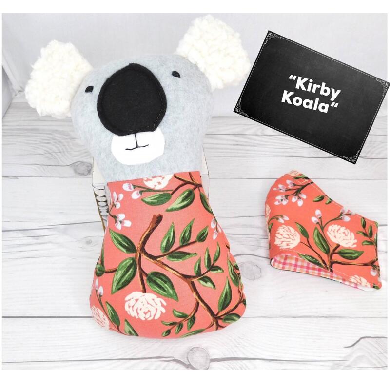 Kirby Koala Face Mask Buddy Stuffed Animal - Shared by Regalitos Para Ti - Discover unique handmade / designed gifts and support small businesses