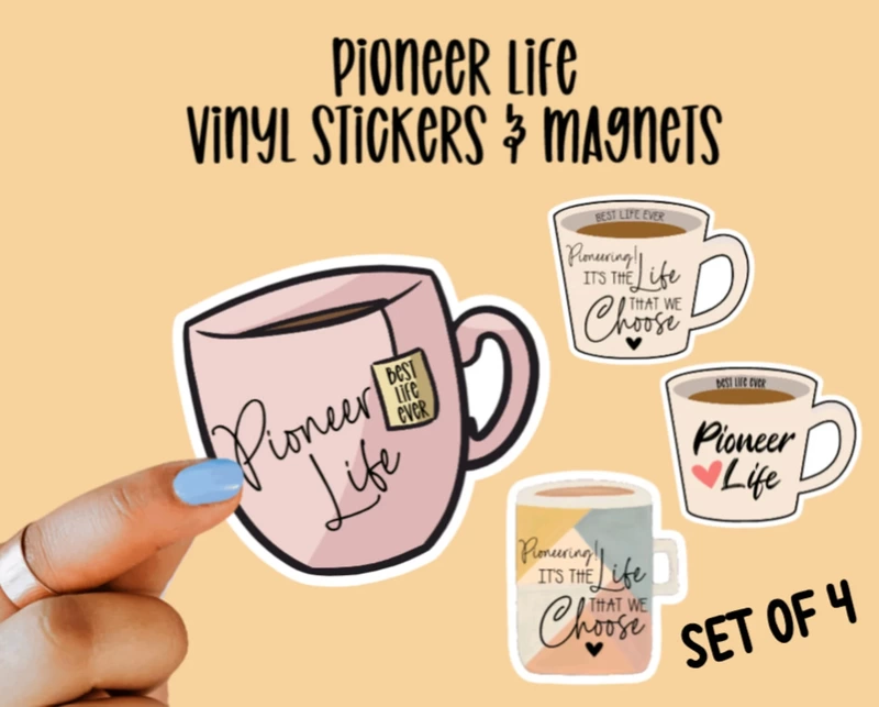 Pioneer Life Waterproof Laminated Stickers & Magnets pioneer gifts