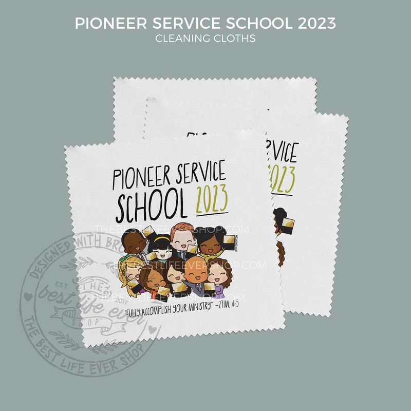 Pioneer Service School 2023 Microfiber Cleaning Cloth - jw gifts - best life ever- sold individually