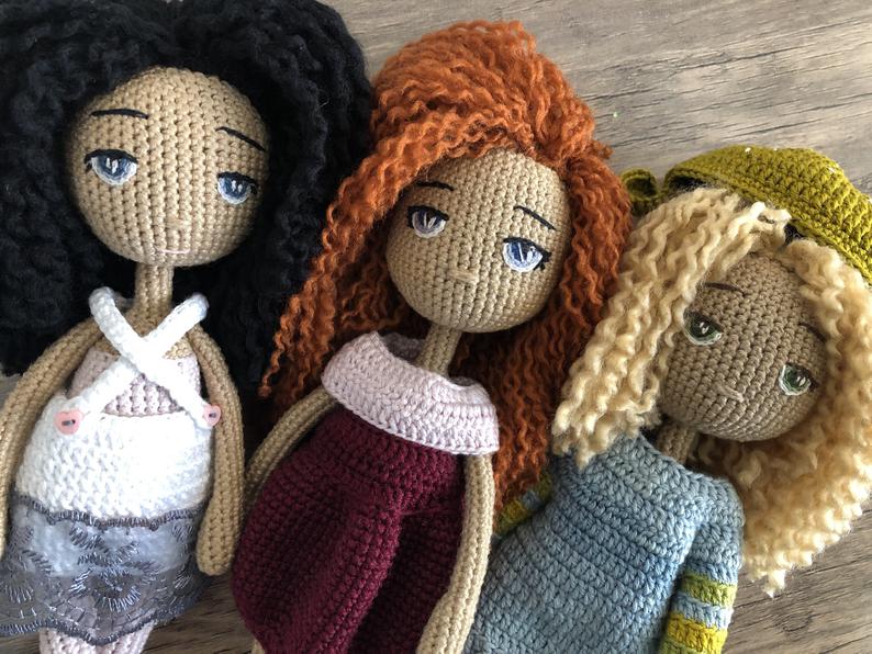 Handmade Crochet Toys Dolls Gifts For Kids