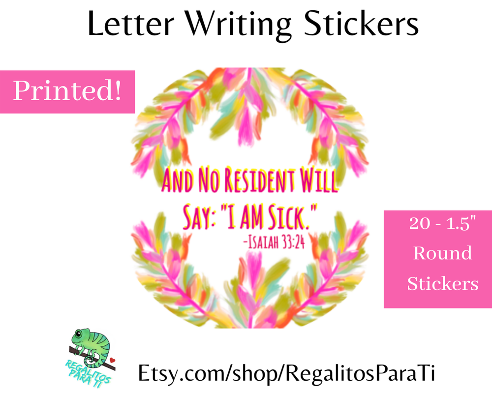 Printed Letter Writing Scripture Stickers - - Shared by Regalitos Para Ti - Discover unique handmade / designed gifts and support small businesses