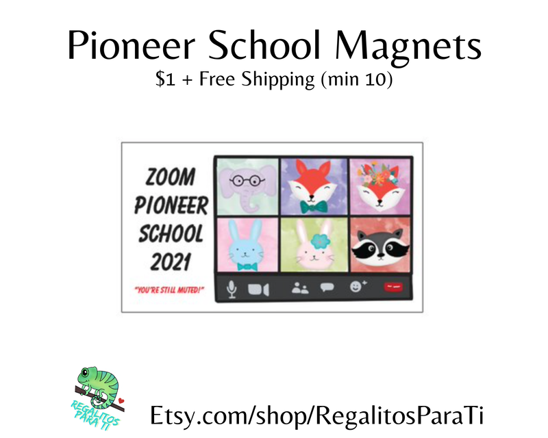 JW Pioneer School Gifts Magnets Spanish