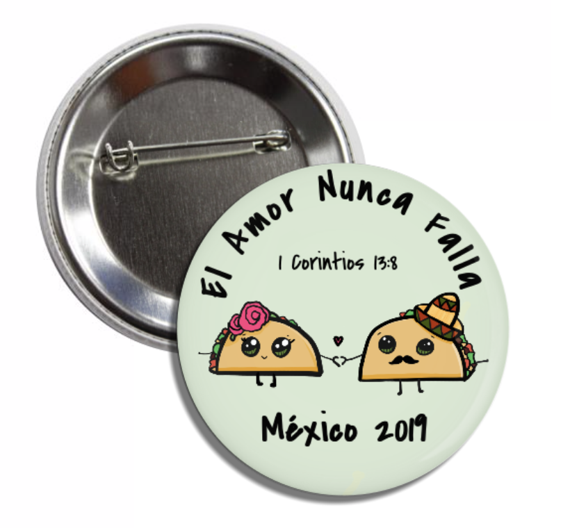 Mexican Tacos Illustrated Pin