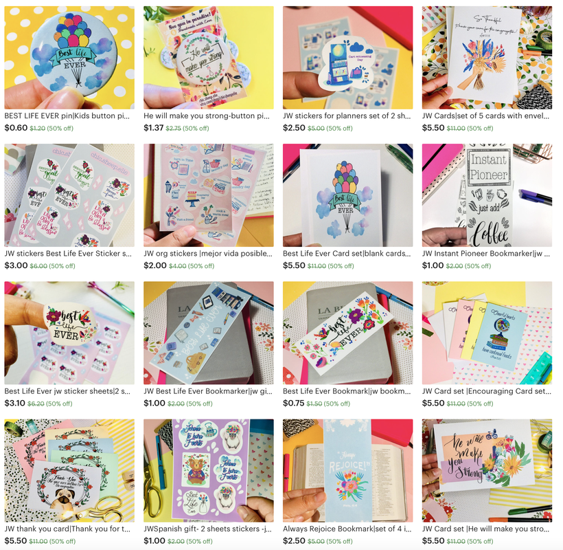 Letter Writing Stationary & Best Life Ever Stickers, Cart Witnessing Stickers 50% off!
