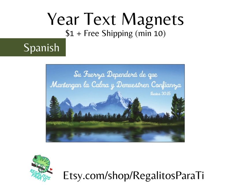 JW Year Text Magnets Spanish